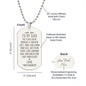 A Touch Grey Engraved Dog Tag Necklace Stainless Steel or 18k Gold w 24" Chain-Express Your Love Gifts