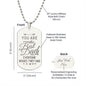 You Are The Best Dad Engraved Dog Tag Necklace Stainless Steel or 18k Gold w 24" Chain-Express Your Love Gifts