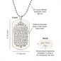 My Little Eyes Are Watching Engraved Dog Tag Necklace Stainless Steel or 18k Gold w 24" Chain-Express Your Love Gifts
