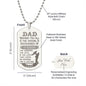 Wishing You All Engraved Dog Tag Necklace Stainless Steel or 18k Gold w 24" Chain-Express Your Love Gifts