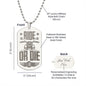 Ride or Die Engraved Dog Tag Necklace Stainless Steel or 18k Gold w 24" Chain-Express Your Love Gifts