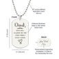 You Will Always be The First Engraved Dog Tag Necklace Stainless Steel or 18k Gold w 24" Chain-Express Your Love Gifts