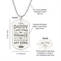 I May Find My Prince Engraved Dog Tag Necklace Stainless Steel or 18k Gold w 24" Chain-Express Your Love Gifts