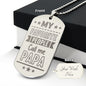 My Favorite People Call Me Papa Engraved Dog Tag Necklace Stainless Steel or 18k Gold w 24" Chain-Express Your Love Gifts
