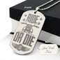 Ride or Die Engraved Dog Tag Necklace Stainless Steel or 18k Gold w 24" Chain-Express Your Love Gifts