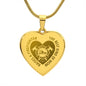 The Best Kind of Mom Raises A Firefighter Engraved Heart Necklace Stainless Steel or 18k Yellow Gold Finish 18-22" Chain-Express Your Love Gifts