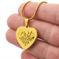Best Mom Ever Engraved Heart Necklace Stainless Steel or 18k Yellow Gold Finish 18-22" Chain-Express Your Love Gifts