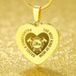 The Best Kind of Mom Raises A Firefighter Engraved Heart Necklace Stainless Steel or 18k Yellow Gold Finish 18-22" Chain-Express Your Love Gifts