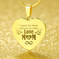 I Speak For Those Who Has no Voice Engraved Heart Necklace Stainless Steel or 18k Yellow Gold Finish 18-22" Chain-Express Your Love Gifts