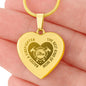 The Best Kind of Mom Raises A Firefighter Engraved Heart Necklace Stainless Steel or 18k Yellow Gold Finish 18-22" Chain-Express Your Love Gifts