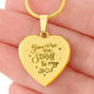 You Are The Stars to My Sky Engraved Heart Necklace Stainless Steel or 18k Yellow Gold Finish 18-22" Chain-Express Your Love Gifts