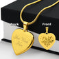 Best Mom Ever Engraved Heart Necklace Stainless Steel or 18k Yellow Gold Finish 18-22" Chain-Express Your Love Gifts
