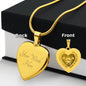 The Best Kind of Mom Raises A Firefighter Engraved Heart Necklace Stainless Steel or 18k Yellow Gold Finish 18-22" Chain-Express Your Love Gifts