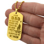 No Matter Where Life Takes Me Engraved Dog Tag Necklace Stainless Steel or 18k Gold w 24" Chain-Express Your Love Gifts