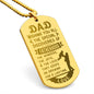 Wishing You All Engraved Dog Tag Necklace Stainless Steel or 18k Gold w 24" Chain-Express Your Love Gifts
