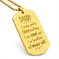 I Know You Have Loved Engraved Dog Tag Necklace Stainless Steel or 18k Gold w 24" Chain-Express Your Love Gifts