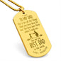 This is For All the Things Engraved Dog Tag Necklace Stainless Steel or 18k Gold w 24" Chain-Express Your Love Gifts