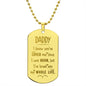 I Know You Have Loved Engraved Dog Tag Necklace Stainless Steel or 18k Gold w 24" Chain-Express Your Love Gifts