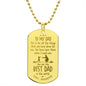 This is For All the Things Engraved Dog Tag Necklace Stainless Steel or 18k Gold w 24" Chain-Express Your Love Gifts