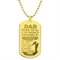 Wishing You All Engraved Dog Tag Necklace Stainless Steel or 18k Gold w 24" Chain-Express Your Love Gifts