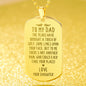 A Touch Grey Engraved Dog Tag Necklace Stainless Steel or 18k Gold w 24" Chain-Express Your Love Gifts