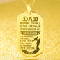 Wishing You All Engraved Dog Tag Necklace Stainless Steel or 18k Gold w 24" Chain-Express Your Love Gifts