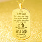 This is For All the Things Engraved Dog Tag Necklace Stainless Steel or 18k Gold w 24" Chain-Express Your Love Gifts