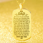 My Little Eyes Are Watching Engraved Dog Tag Necklace Stainless Steel or 18k Gold w 24" Chain-Express Your Love Gifts