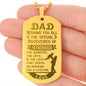 Wishing You All Engraved Dog Tag Necklace Stainless Steel or 18k Gold w 24" Chain-Express Your Love Gifts