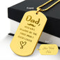 You Will Always be The First Engraved Dog Tag Necklace Stainless Steel or 18k Gold w 24" Chain-Express Your Love Gifts