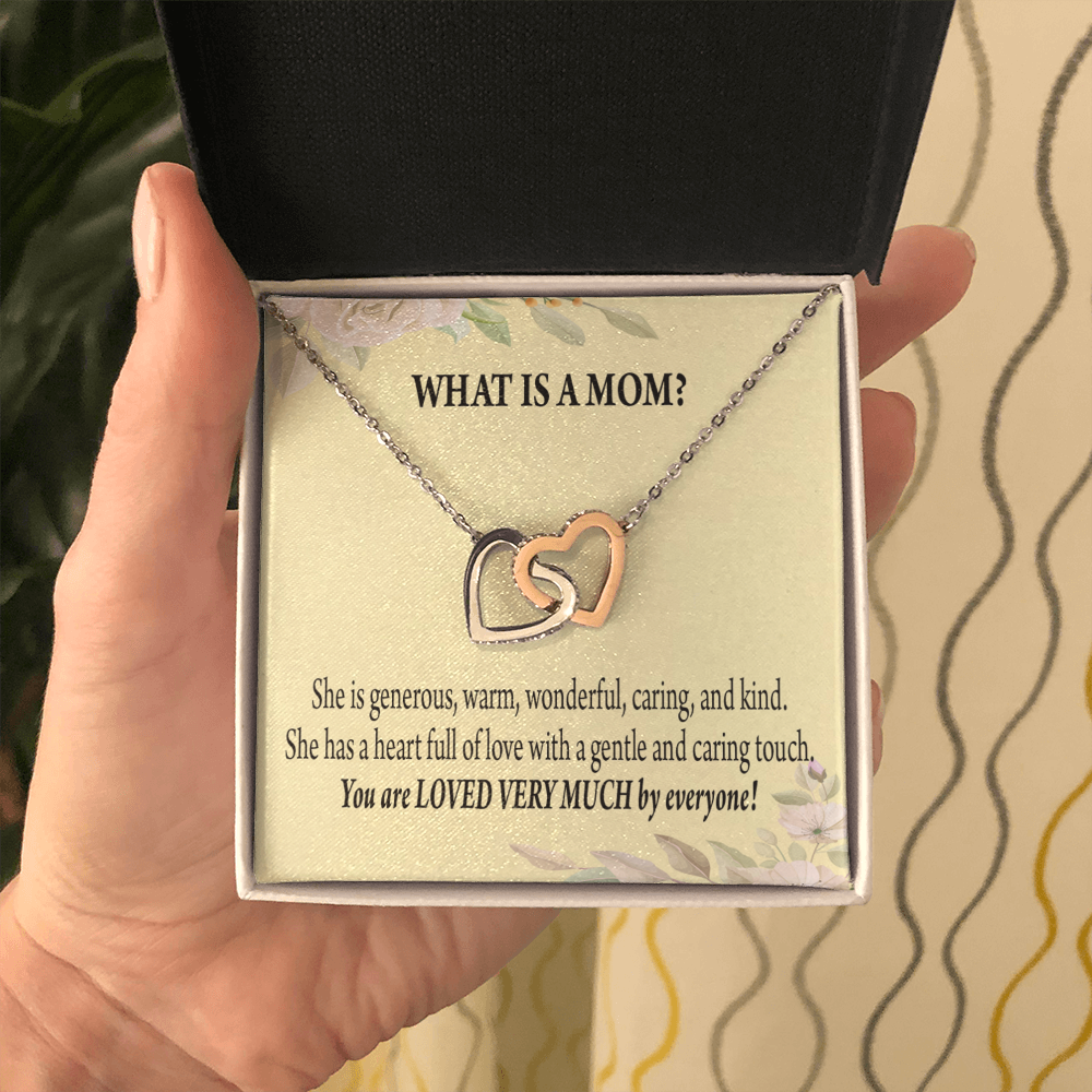 To Mom What Is Mom Inseparable Love Pendant Necklace Keepsake Card-Express Your Love Gifts