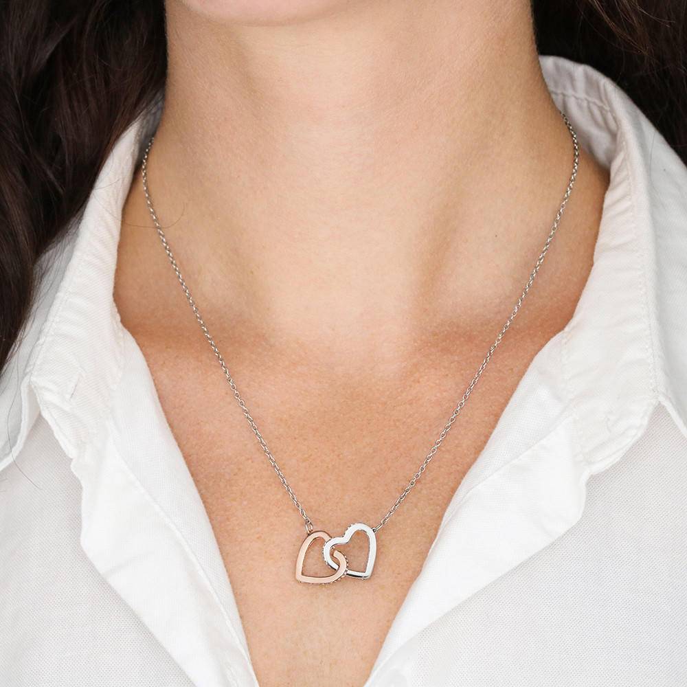 Behind Every Mom Nurse Inseparable Love Pendant 18k Rose Gold Finish 16”-Express Your Love Gifts