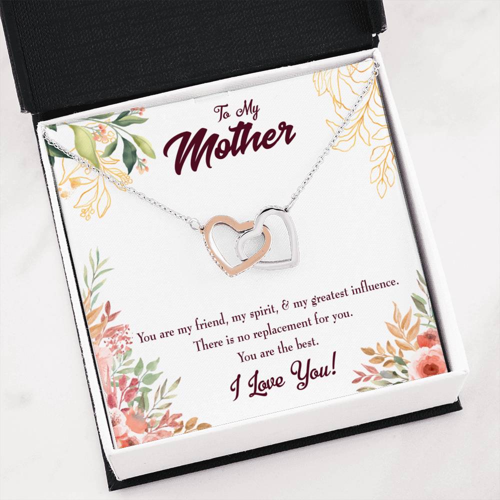 Mother Necklace Mom I Love You Inseparable Love Pendant Birthday Keepsake Card-Express Your Love Gifts
