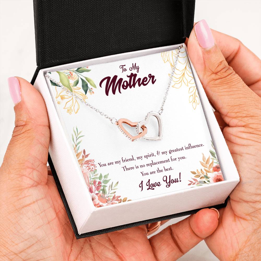 Mother Necklace Mom I Love You Inseparable Love Pendant Birthday Keepsake Card-Express Your Love Gifts