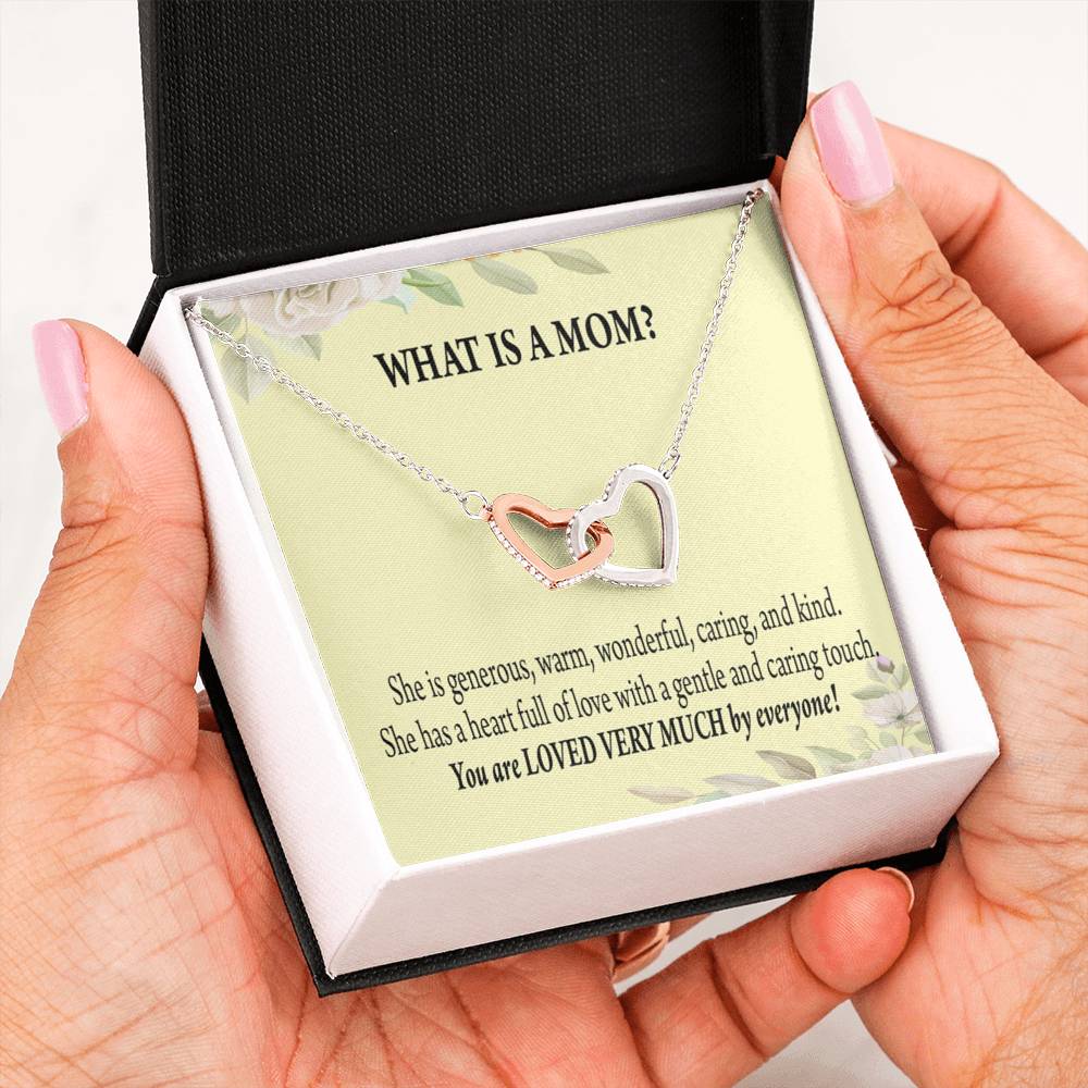 To Mom What Is Mom Inseparable Love Pendant Necklace Keepsake Card-Express Your Love Gifts