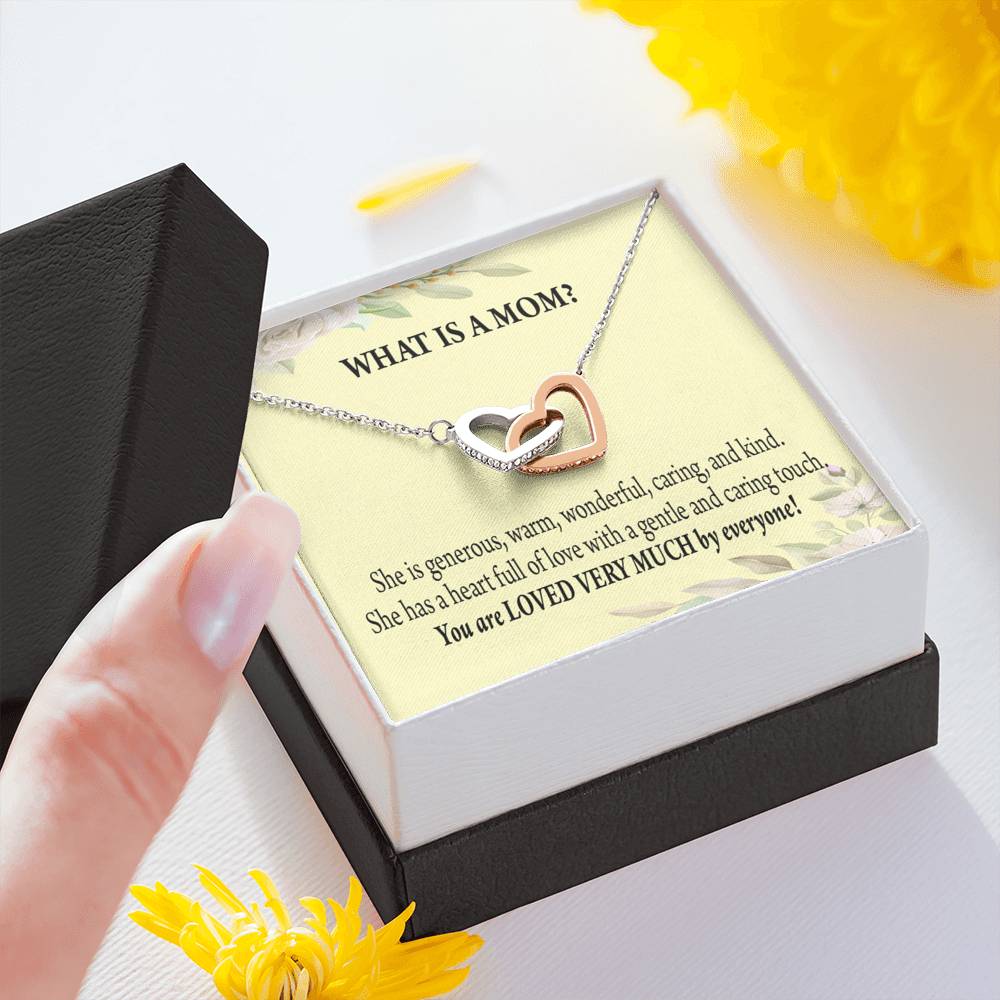 To Mom What Is Mom Inseparable Love Pendant Necklace Keepsake Card-Express Your Love Gifts