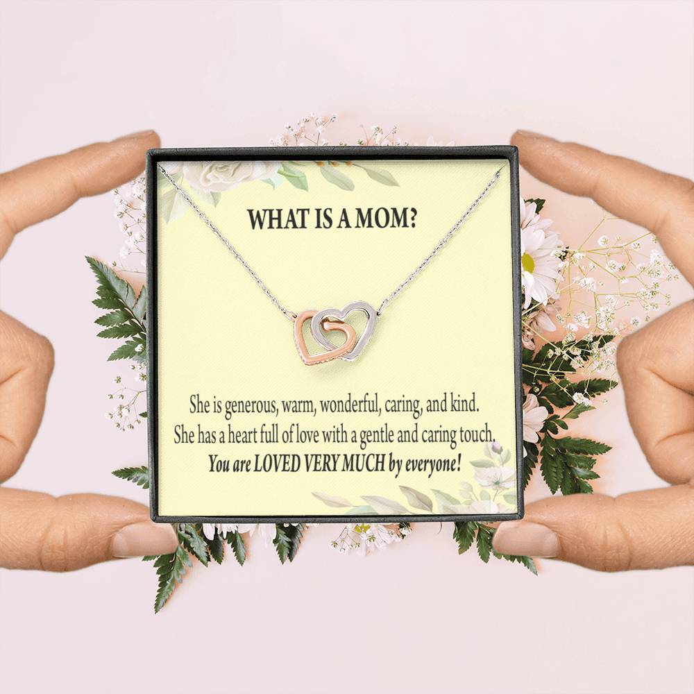 To Mom What Is Mom Inseparable Love Pendant Necklace Keepsake Card-Express Your Love Gifts