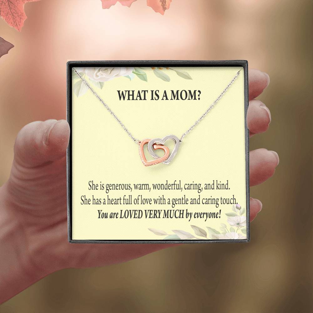 To Mom What Is Mom Inseparable Love Pendant Necklace Keepsake Card-Express Your Love Gifts