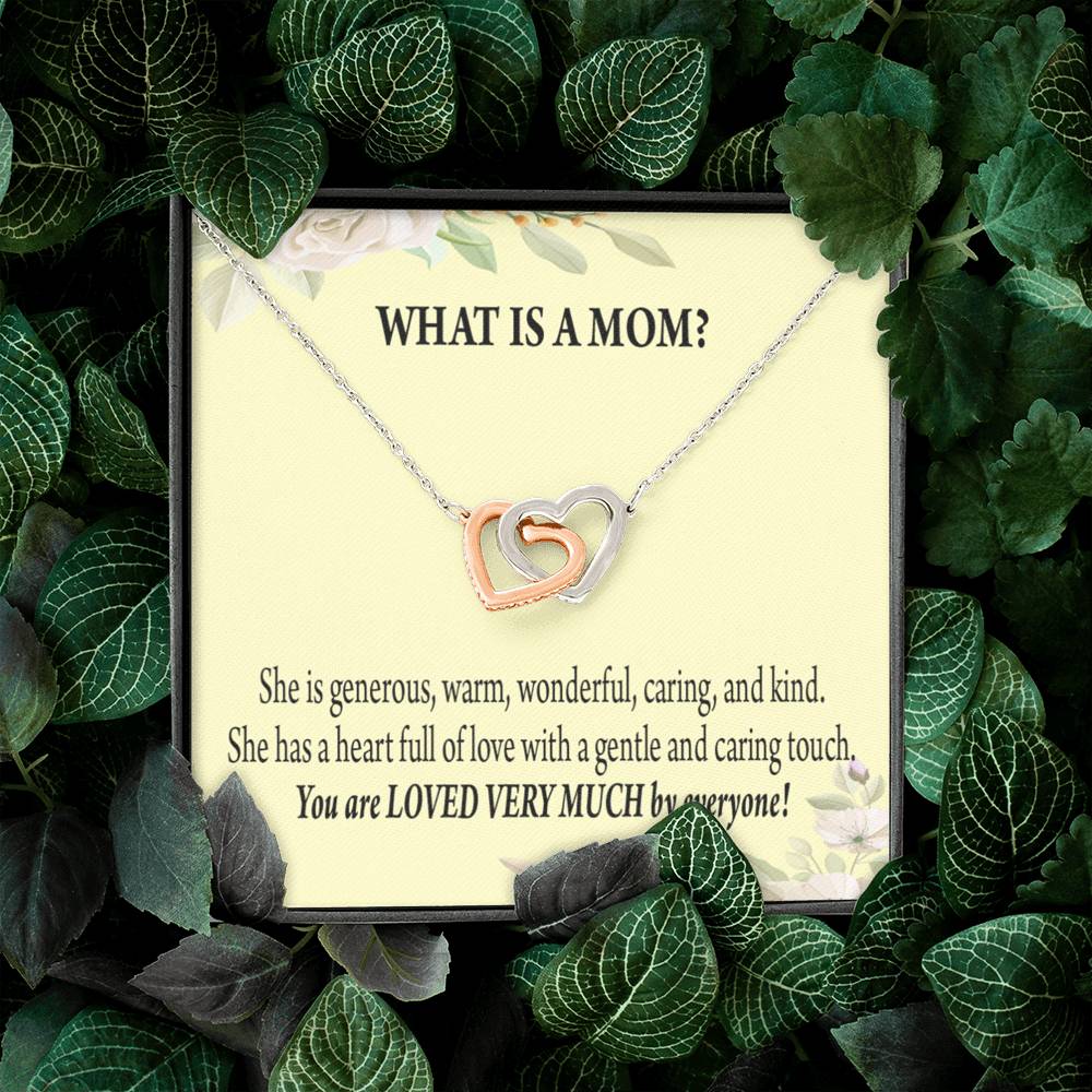 To Mom What Is Mom Inseparable Love Pendant Necklace Keepsake Card-Express Your Love Gifts