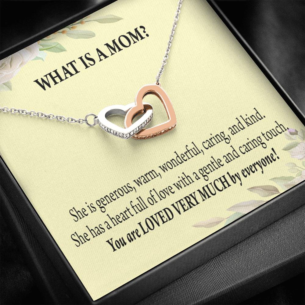 To Mom What Is Mom Inseparable Love Pendant Necklace Keepsake Card-Express Your Love Gifts