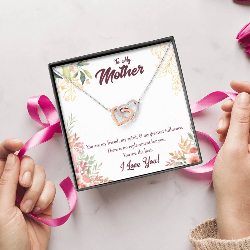 Mother Necklace Mom I Love You Inseparable Love Pendant Birthday Keepsake Card-Express Your Love Gifts