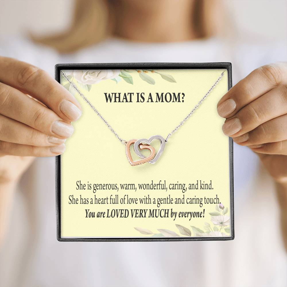 To Mom What Is Mom Inseparable Love Pendant Necklace Keepsake Card-Express Your Love Gifts
