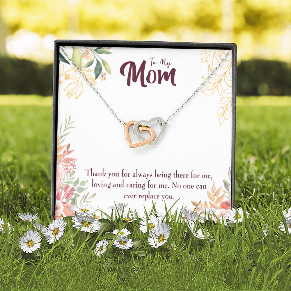Irreplaceable Mom Inseparable Love Pendant 18k Rose Gold Finish 16” Mom Necklace-Express Your Love Gifts