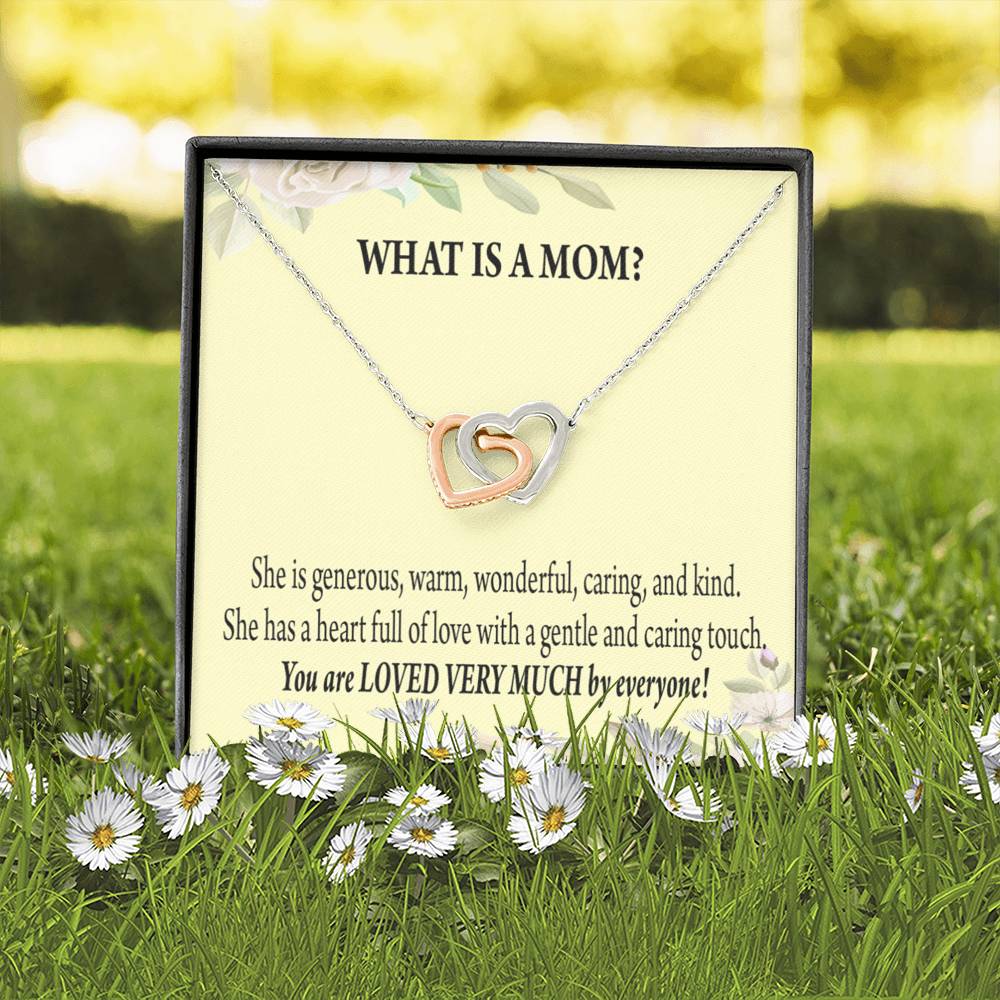 To Mom What Is Mom Inseparable Love Pendant Necklace Keepsake Card-Express Your Love Gifts