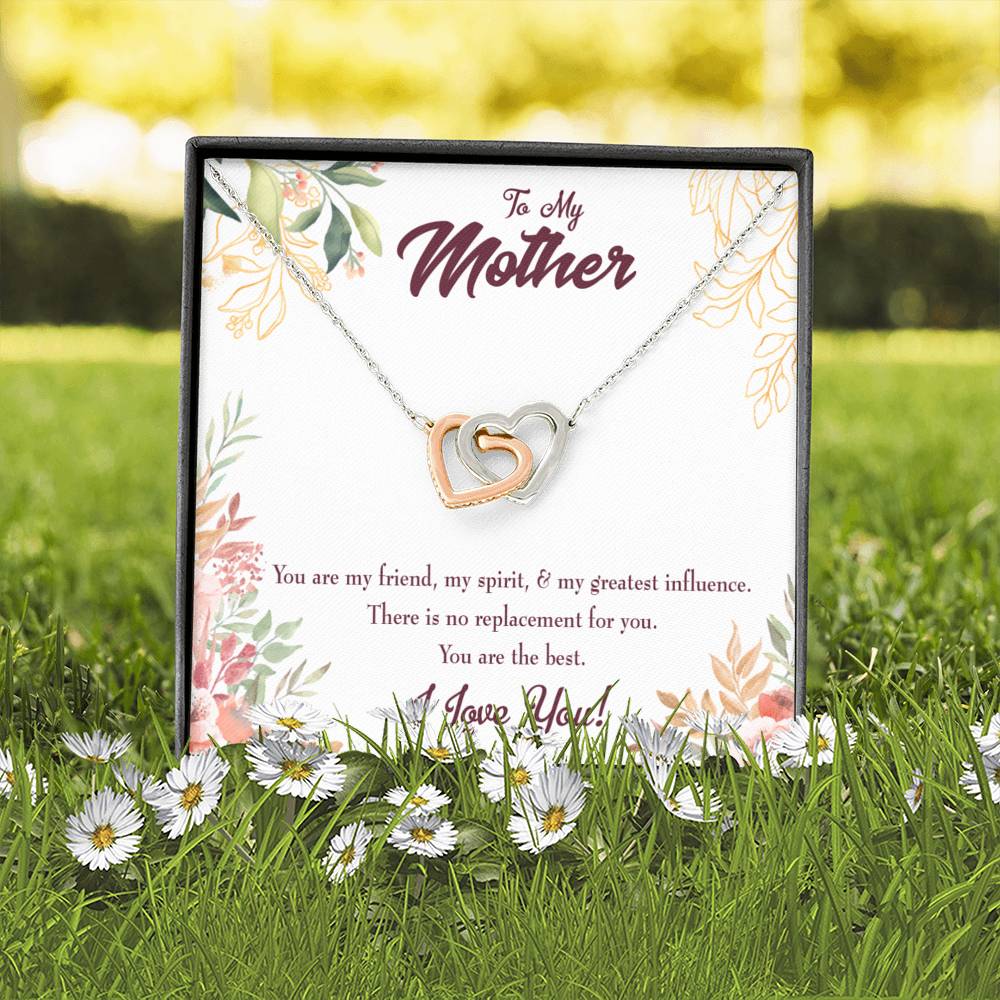 Mother Necklace Mom I Love You Inseparable Love Pendant Birthday Keepsake Card-Express Your Love Gifts