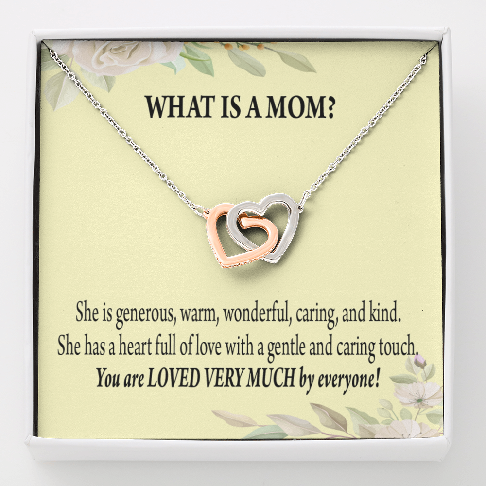 To Mom What Is Mom Inseparable Love Pendant Necklace Keepsake Card-Express Your Love Gifts