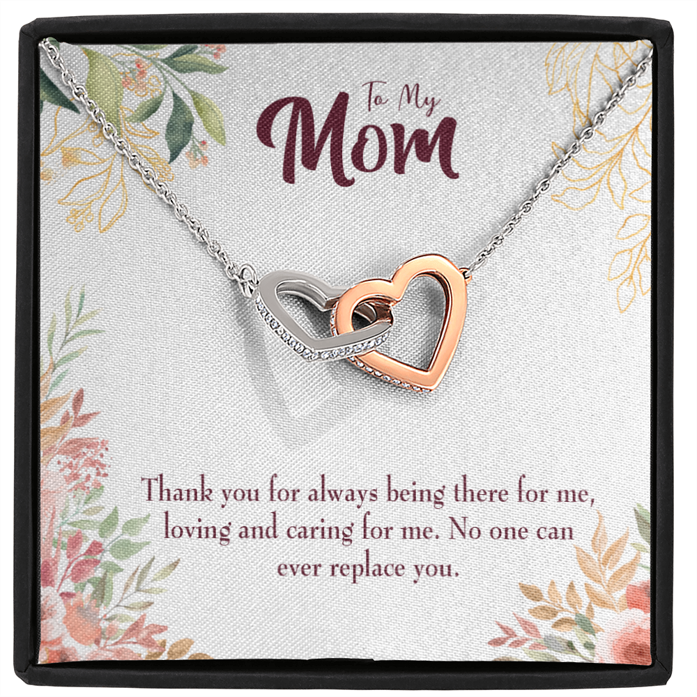 Irreplaceable Mom Inseparable Love Pendant 18k Rose Gold Finish 16” Mom Necklace-Express Your Love Gifts