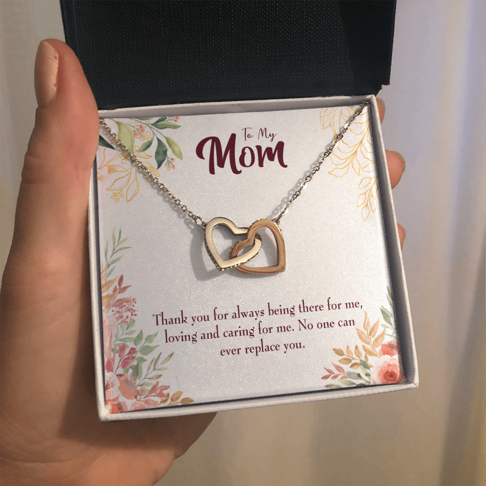 Irreplaceable Mom Inseparable Love Pendant 18k Rose Gold Finish 16” Mom Necklace-Express Your Love Gifts