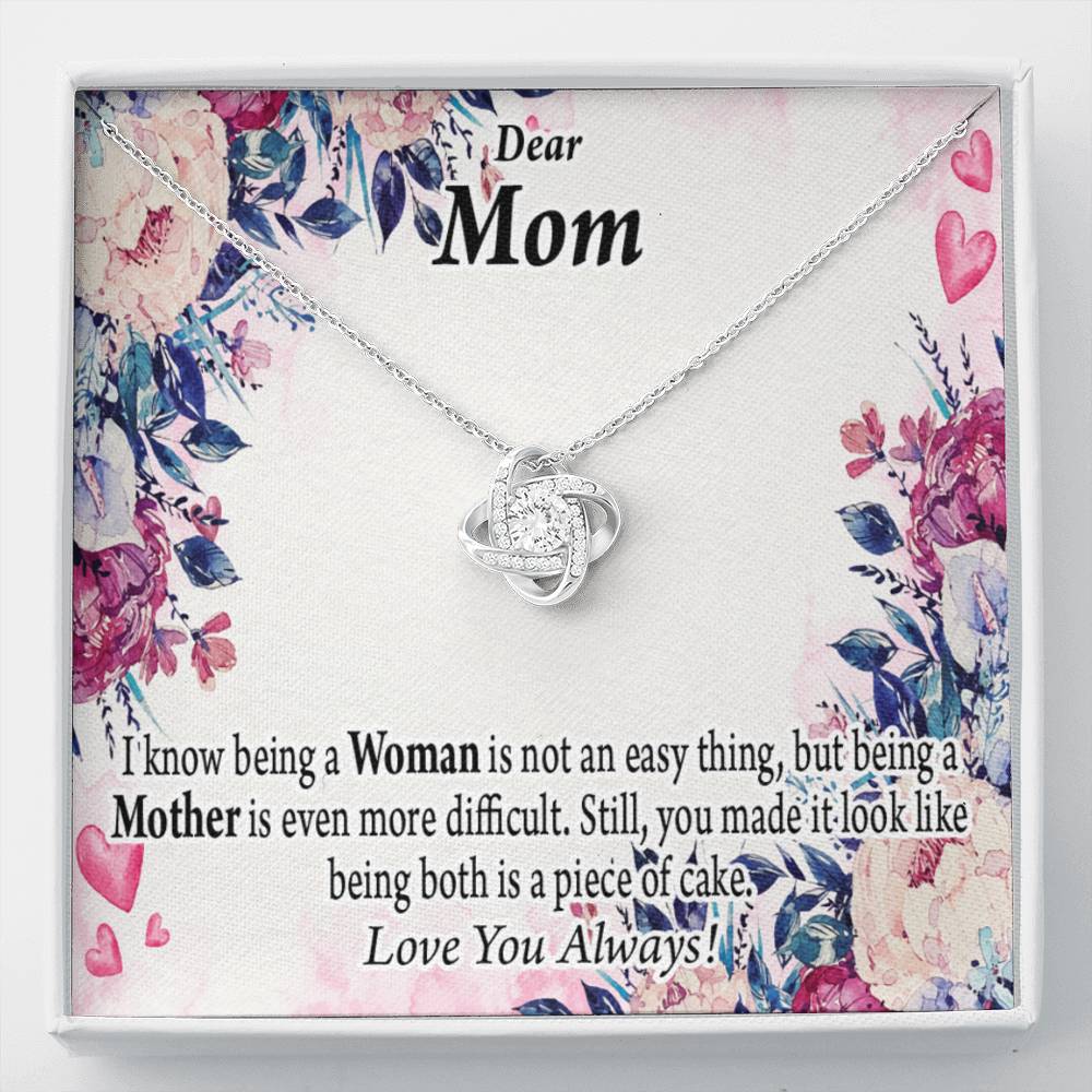 To Mom You'Re Wonderful Love Knot Message Card From Son Daughter Gift Anniversary Birthday Graduation Mothers Day-Express Your Love Gifts