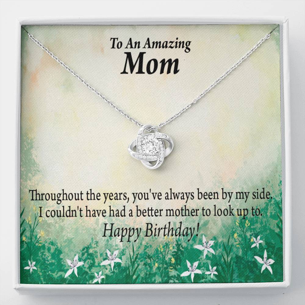 Happy Birthday Mom No One Better Love Knot Message Card From Son Daughter Gift Anniversary Birthday Graduation Mothers Day-Express Your Love Gifts